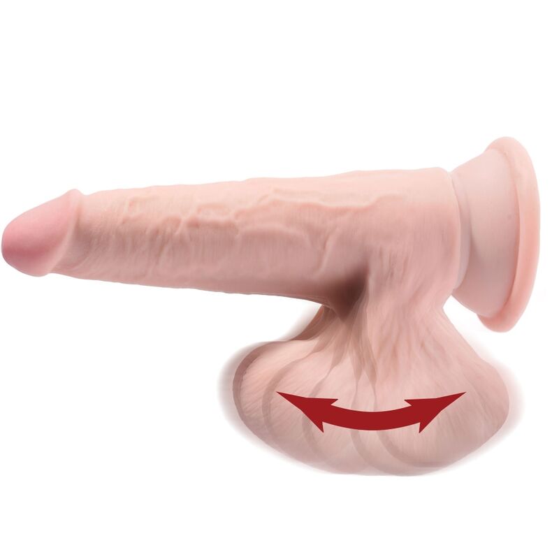 KING COCK - PLUS 3D DILDO SWINGING BALLS 15.2 CM HELLE HAUT - JAYXKAY