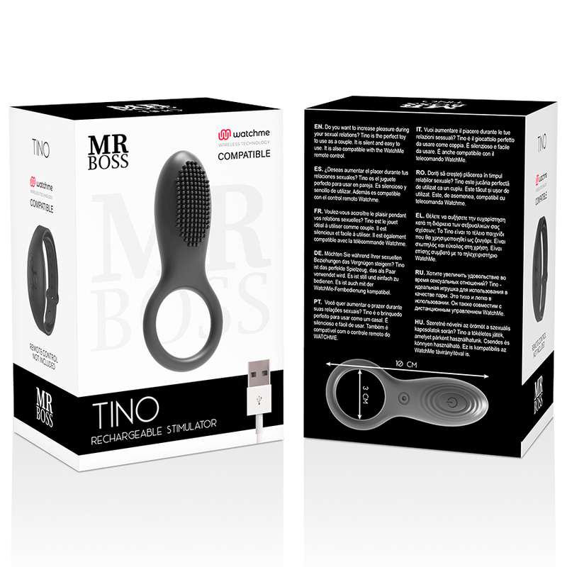 MR BOSS - TINO STIMULATORRING KOMPATIBEL MIT DER WATCHME WIRELESS - TECHNOLOGIE - JAYXKAY