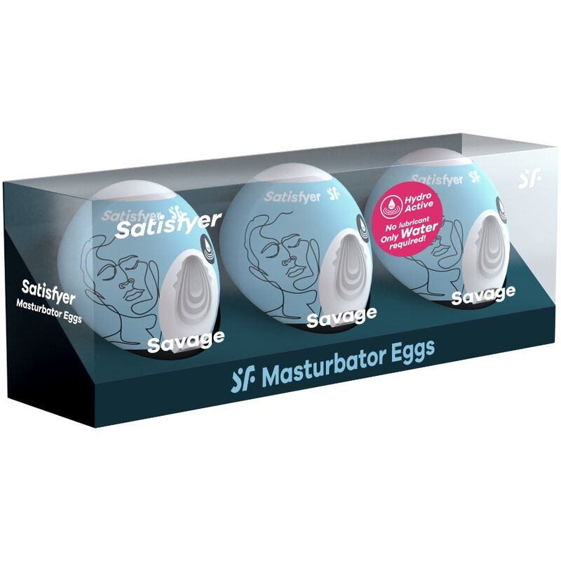 SATISFYER - 3 ŒUFS MASTURBATEURS SAVAGE