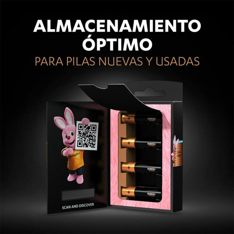 DURACELL - OPTIMUM 200 PILES ALCALINES AAA LR03 4 UNITÉS