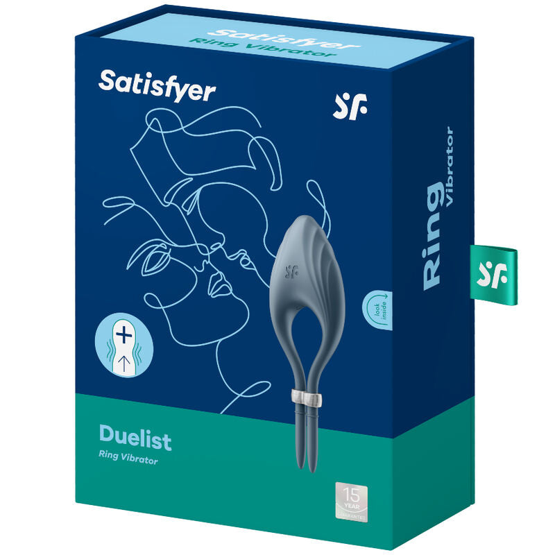 SATISFYER - DUELIST RING VIBRATEUR GRIS