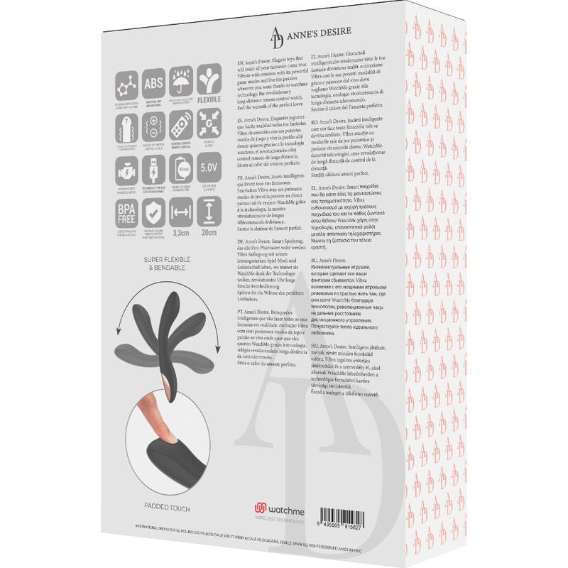 ANNE'S DESIRE - CURVE FERNBEDIENUNGSTECHNOLOGIE EINE WATCHME SCHWARZ / GOLD - JAYXKAY