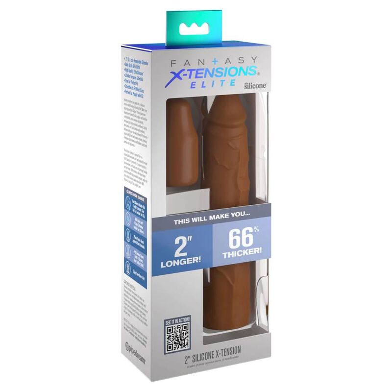 FANTASY X - TENSIONS - PIPEDREAMS HÜLSE 20,32 CM + 5,00 CM ZOLL STECKER KARAMELL - JAYXKAY