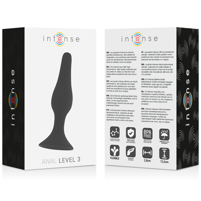 INTENSE - ANAL STUFE 3 12,5CM SCHWARZ - JAYXKAY