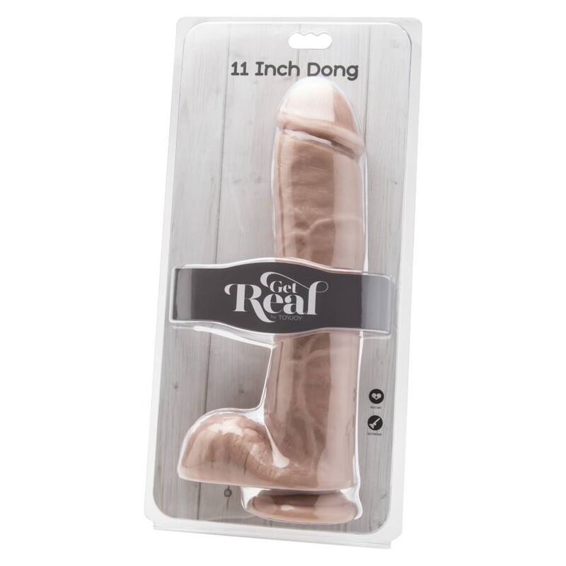 GET REAL - GODE 28 CM AVEC TROU PEAU