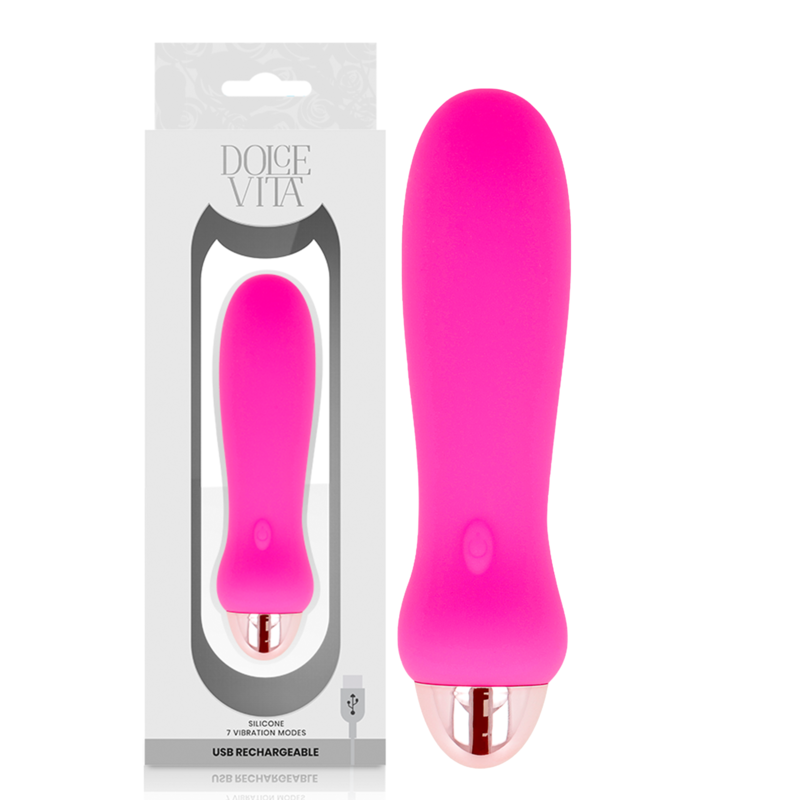 DOLCE VITA - VIBRATEUR RECHARGEABLE FIVE PINK 7 VITESSES