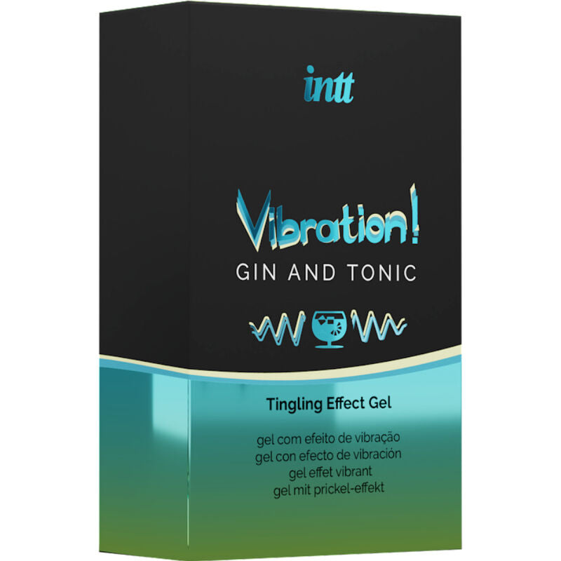 INTT - GEL VIBRATEUR LIQUIDE INTIME STIMULANT PUISSANT GIN & TONIC 15 ml