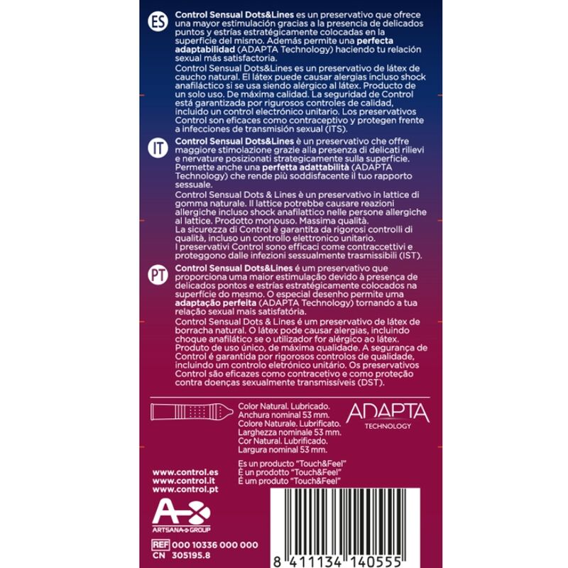 CONTRÔLE - POINTS ET LIGNES SENSORIELS POINTS ET VERGETURES 12 UNITÉS