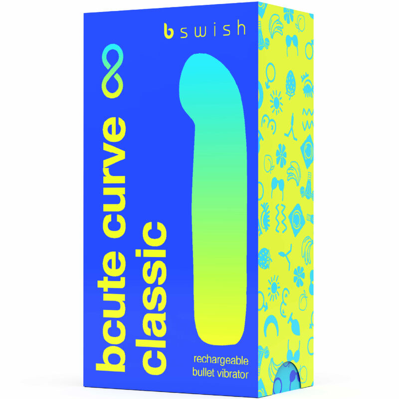 B SWISH - BCUTE CURVE INFINITE VIBRATEUR CLASSIQUE RECHARGEABLE EN SILICONE BLEU