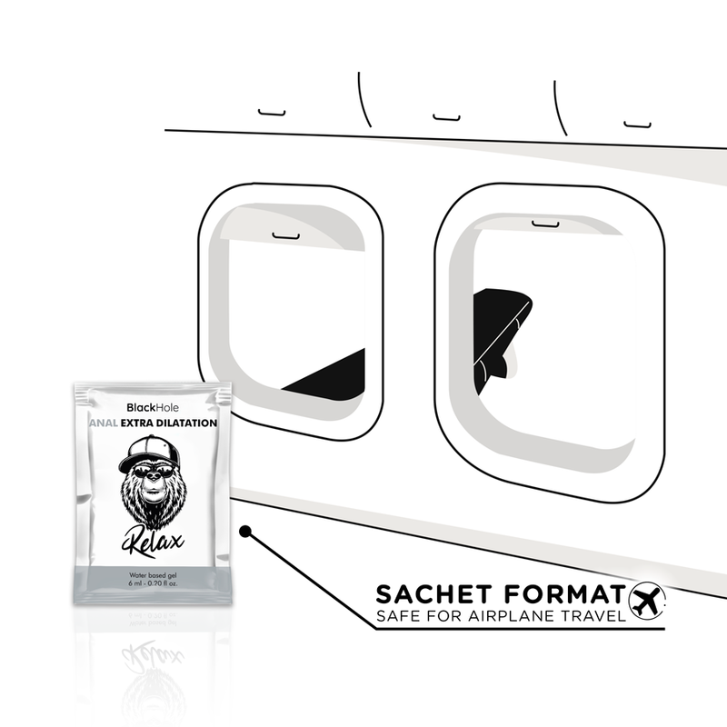 BLACK HOLE - GEL À BASE D'EAU EXTRA DILATANT 6 ML DOSE UNIQUE