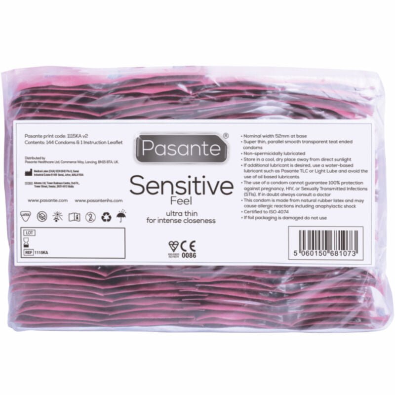 PASANTE - KONDOME SENSITIVE BEUTEL 144 EINHEITEN - JAYXKAY