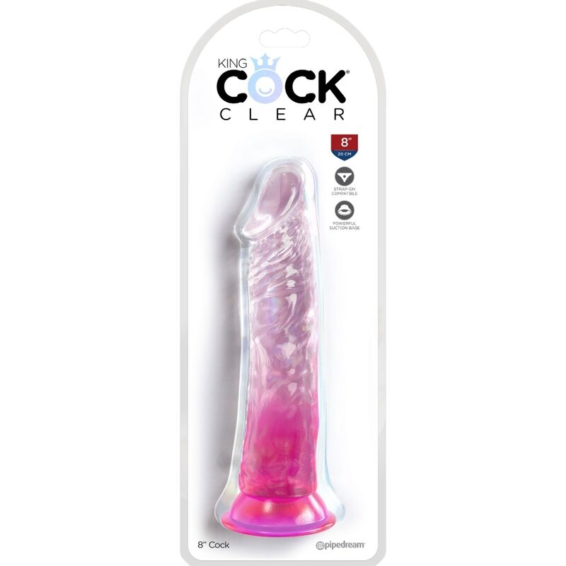 KING COCK - CLEAR REALISTISCHER PENIS 19.7 CM ROSA - JAYXKAY
