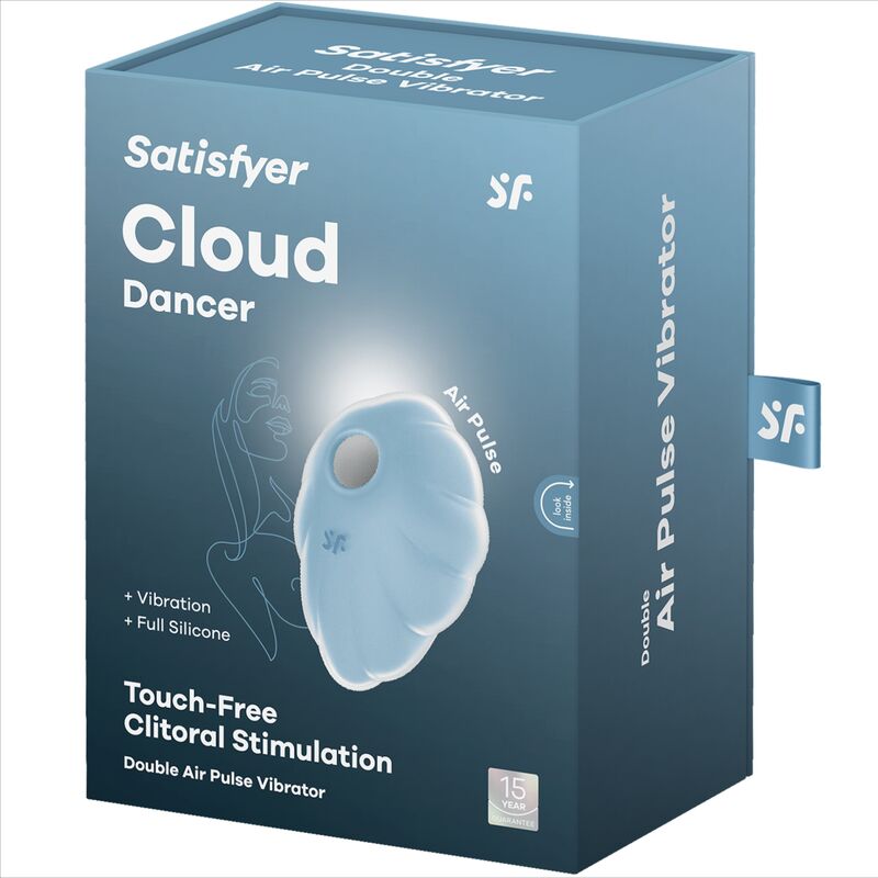 SATISFYER - VIBRATEUR À IMPULSIONS D'AIR BLEU CLOUD DANCER