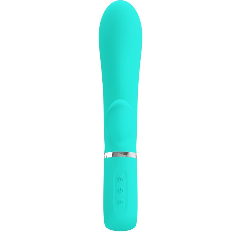 PRETTY LOVE - THOMAS VIBRATEUR MULTIFONCTIONNEL POUR POINT G VERT AQUA