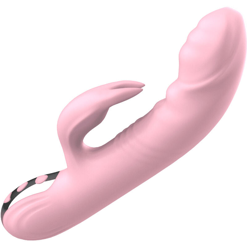 ARMONY - VIBRATEUR LAPIN DOIGT COMPLET EFFET CHALEUR ROSE