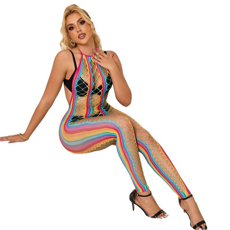 SUBBLIME - 952358 ROBE EN RÉSILLE RAINBOW HECKHOLDER TAILLE L