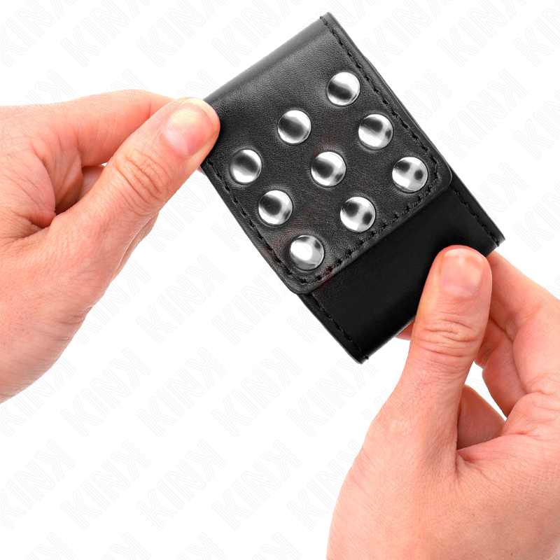 KINK - POIGNETS AVEC FERMETURE À POUSSOIR NOIR RÉGLABLE 19-24 CM X 5,5 CM