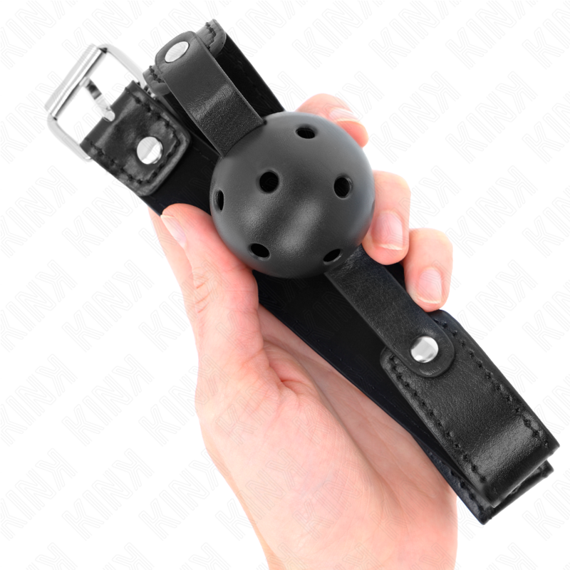 KINK - BOULE NOIRE RESPIRANTE 4,5 CM BÂILLON 65 x 2,5 CM