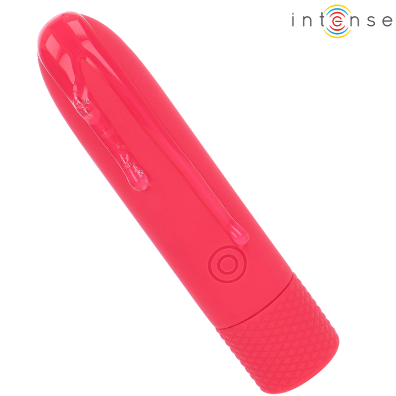 INTENSE - SYMONE USB OPLAADBARE VIBRATIEBOL 8 VIBRATIES ROOD 10 X 2,2 CM
