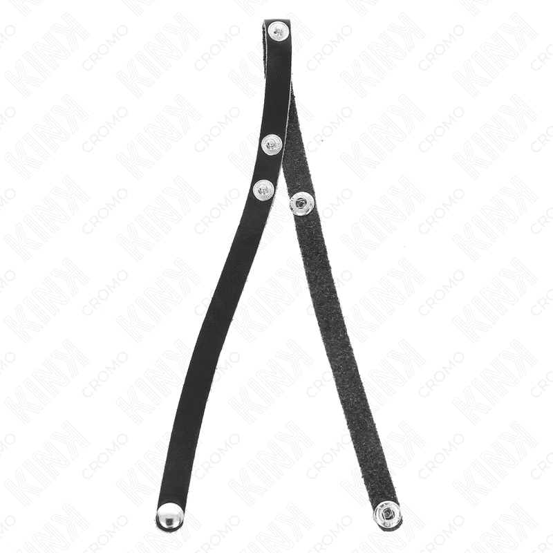 KINK - LEDEREN PENISRING MET DRUKSLUITING 39 X 1 CM