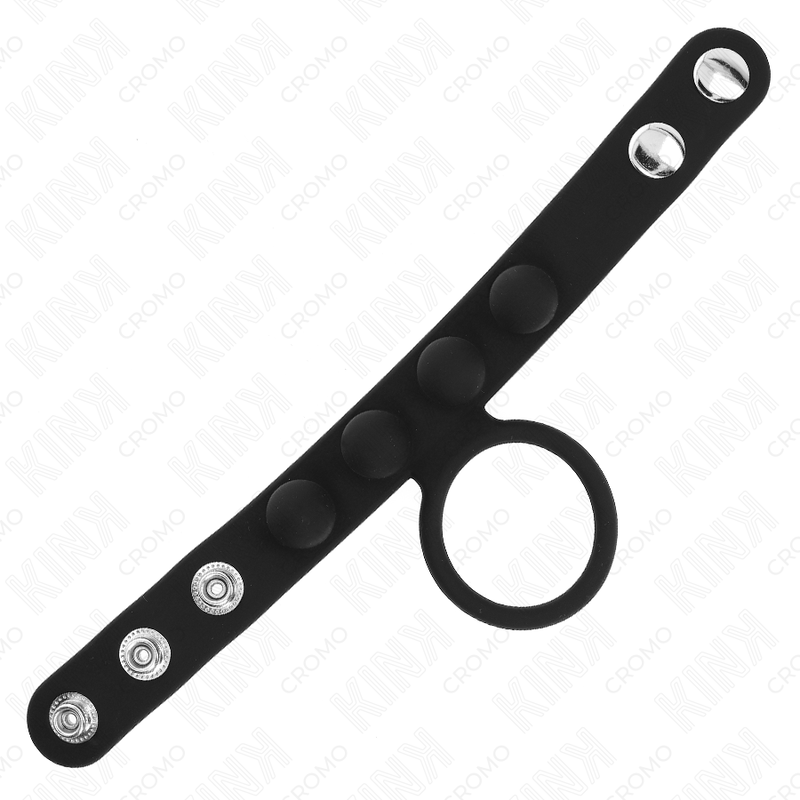 KINK - LEDER PENISRING 3,5 CM MIT DRUCKVERSCHLUSS 23 X 2 CM - JAYXKAY