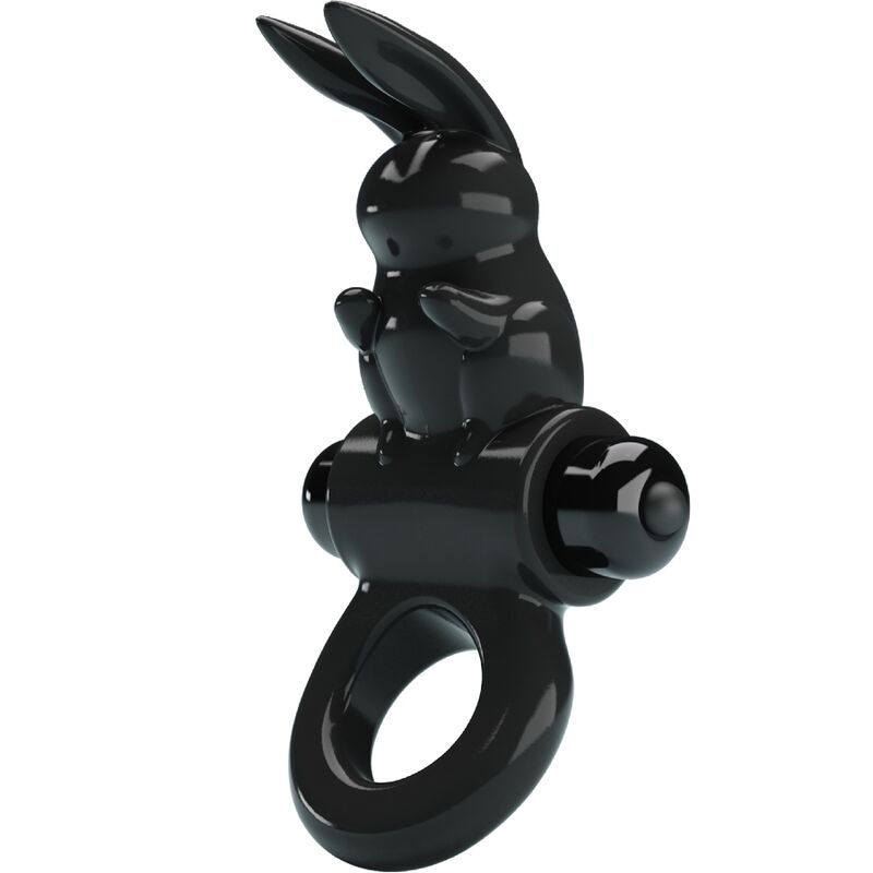 PRETTY LOVE - AUFREGENDER RING RABBIT VIBRATORRING 10 VIBRATIONEN SCHWARZ - JAYXKAY