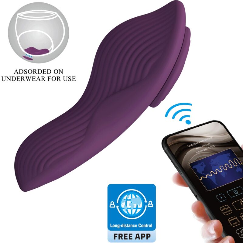 PRETTY LOVE - MANE LAY ON CLITORIS MASSAGER 10 VIBRATIONEN FERNBEDIENUNG LILA - JAYXKAY