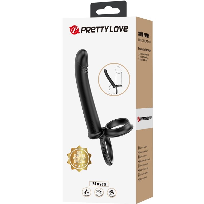 PRETTY LOVE - DILLION DOUBLE PÉNÉTRATION DOUBLE COCKRING NOIR