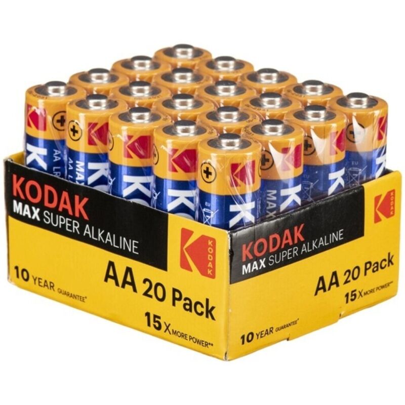 KODAK - MAX ALKALINE BATTERIE AA LR6 PACK*20 BATTERIEN - JAYXKAY