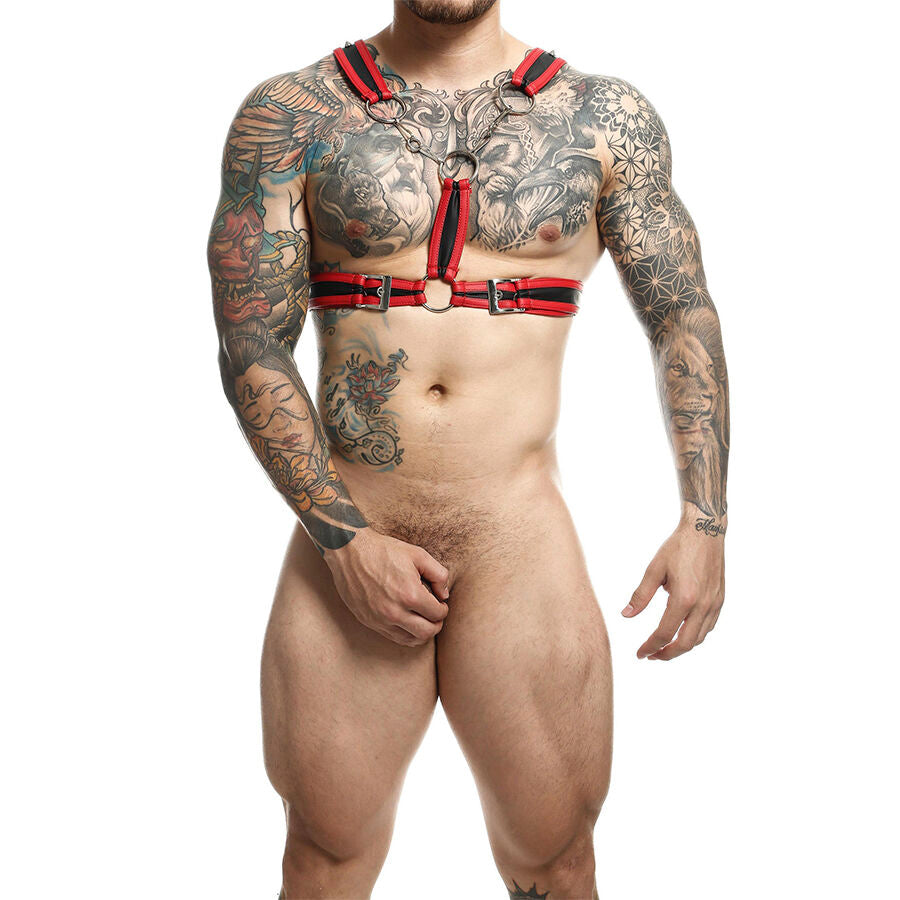 MOB - DNGEON ROTES HARNESS MIT KETTEN EINE GRÖSSE