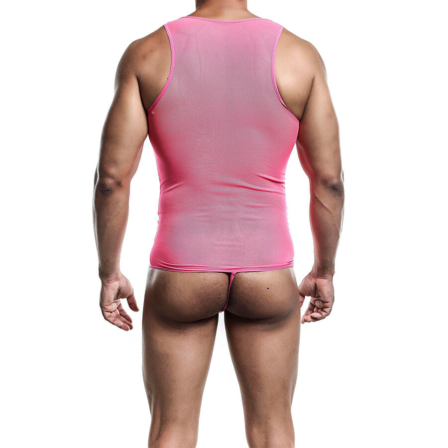 MOB - TRANSPARENTER ROSA BODYSHEER GRÖSSE L/XL