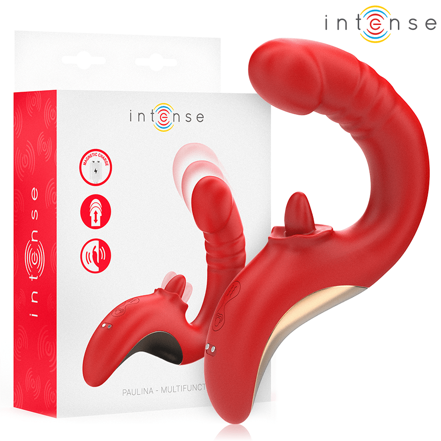 INTENSE - PAULINA VIBRATOR UND STIMULATOR IN U - FORM ROT - JAYXKAY