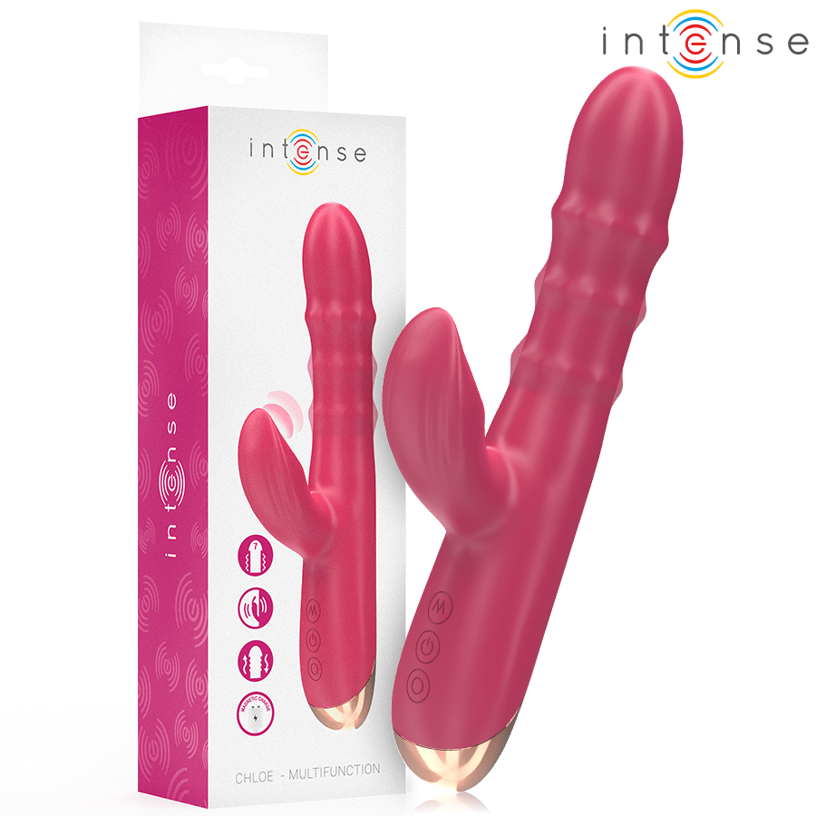 INTENSE - CHLOE MULTIFUNKTIONSVIBRATOR 3 IN 1 ROT - JAYXKAY