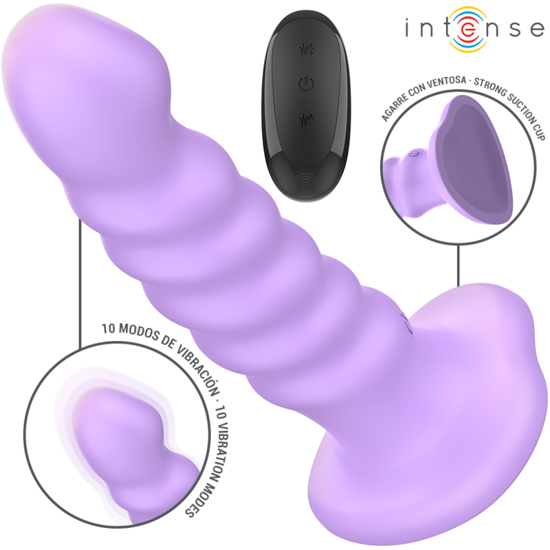 INTENSE - BRENDA VIBRATOR MAAT M SPIRAALONTWERP 10 VIBRATIES PAARSE AFSTANDSBEDIENING