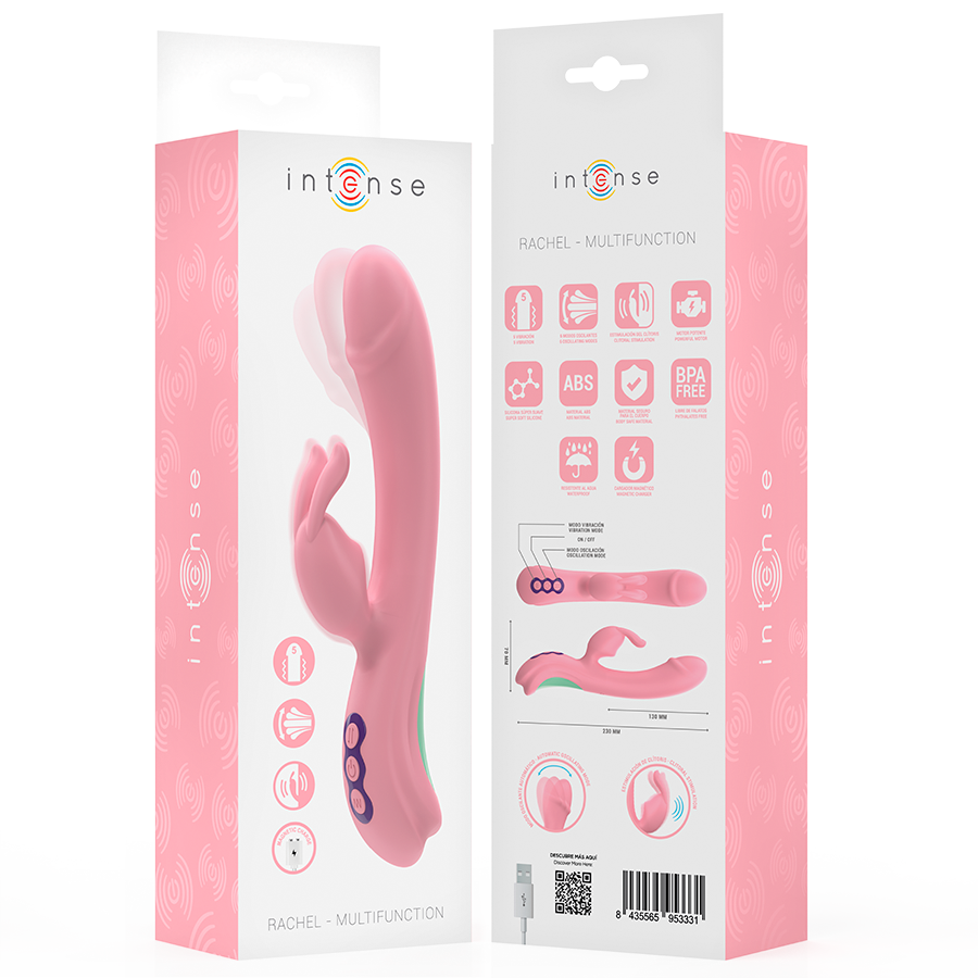 INTENSE - RACHEL RABBIT VIBRATOR 5 VIBRATIONEN ROSA - JAYXKAY