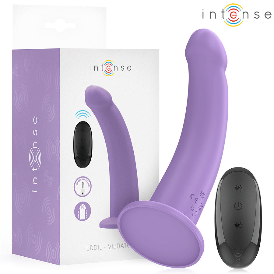 INTENSE - EDDIE VIBRATOR 17,5 CM 10 VIBRATIONEN LILA FERNBEDIENUNG - JAYXKAY
