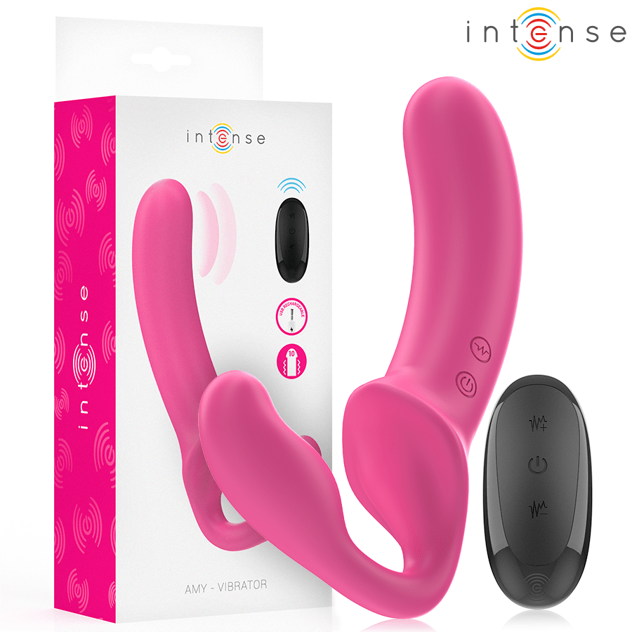 INTENSE - AMY DOPPELVIBRATOR 20 CM ROSA FERNBEDIENUNG - JAYXKAY