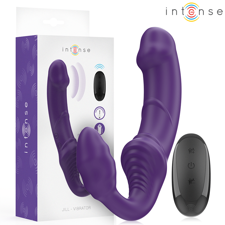 INTENSE - JILL DOPPELVIBRATOR 20 CM LILA FERNBEDIENUNG - JAYXKAY