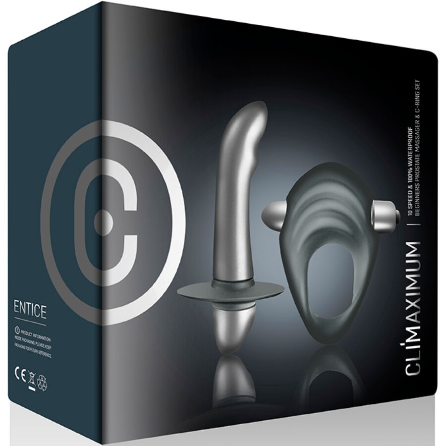 CLIMAXIMUM - ENTICE KIT COCK RING + PROSTATA VIBRATOR ANFÄNGER