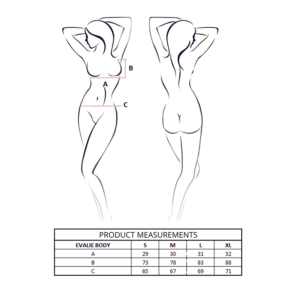 PASSION - EVALIE BODY SCHWARZ L/XL