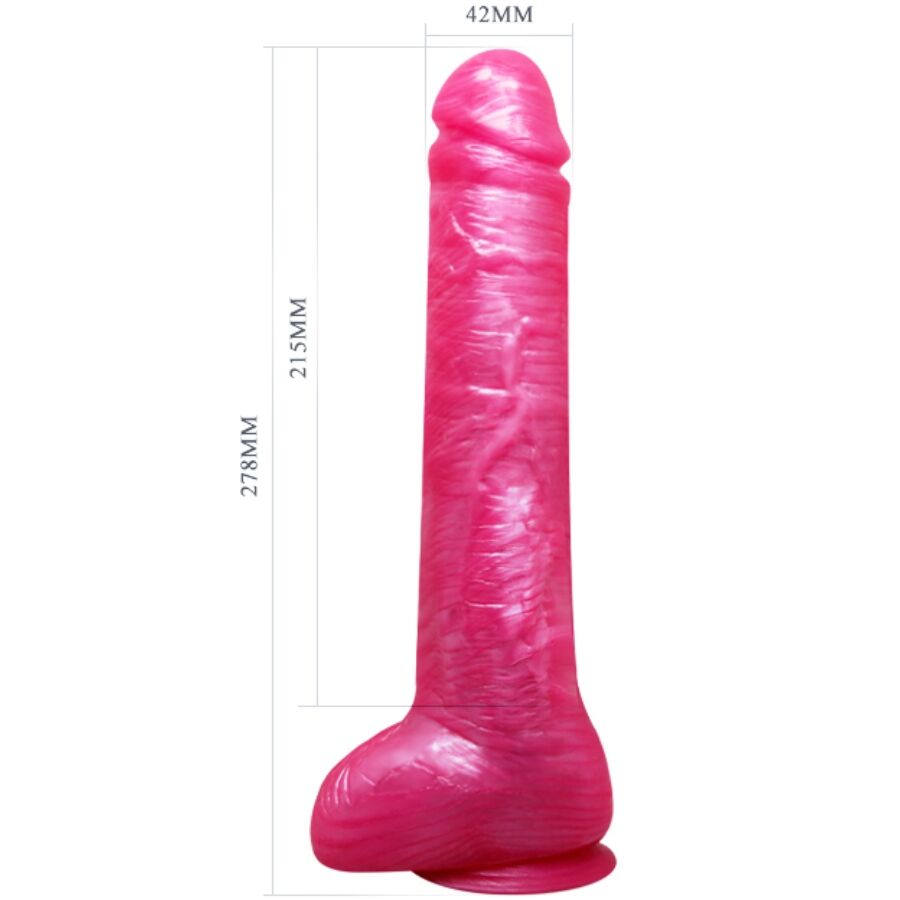 BAILE - REALISTISCHER ROSA DILDO DONG MIT SAUGNAPF