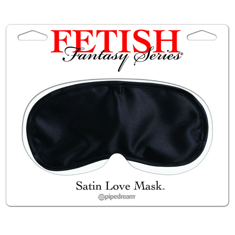 SÉRIE FETISH FANTASY - MASQUE D'AMOUR EN SATIN NOIR