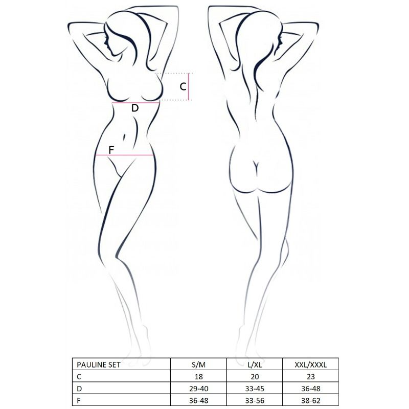 PASSION - ENSEMBLE FEMME PAULINE 3 PIÈCES TAILLE L/XL