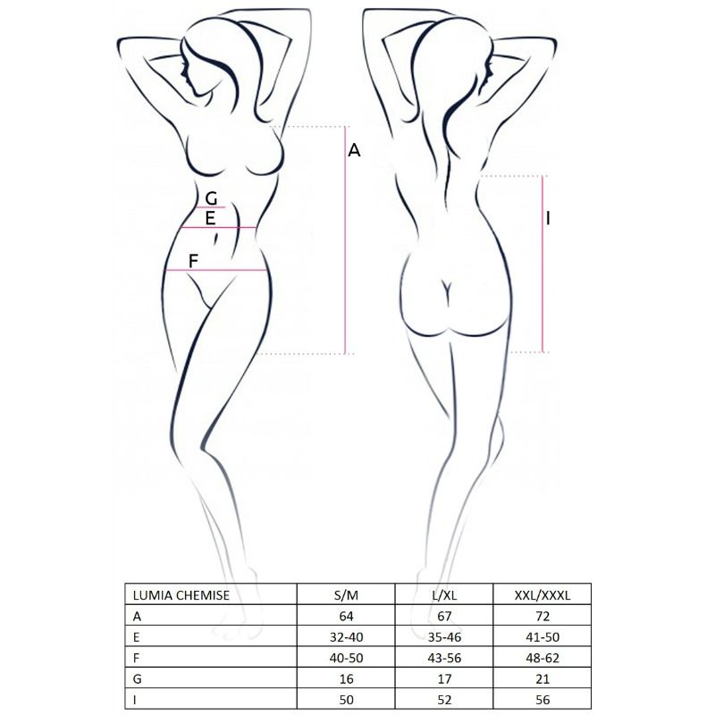 PASSION - CHEMISE FEMME LUMIA NOIRE TAILLE L/XL