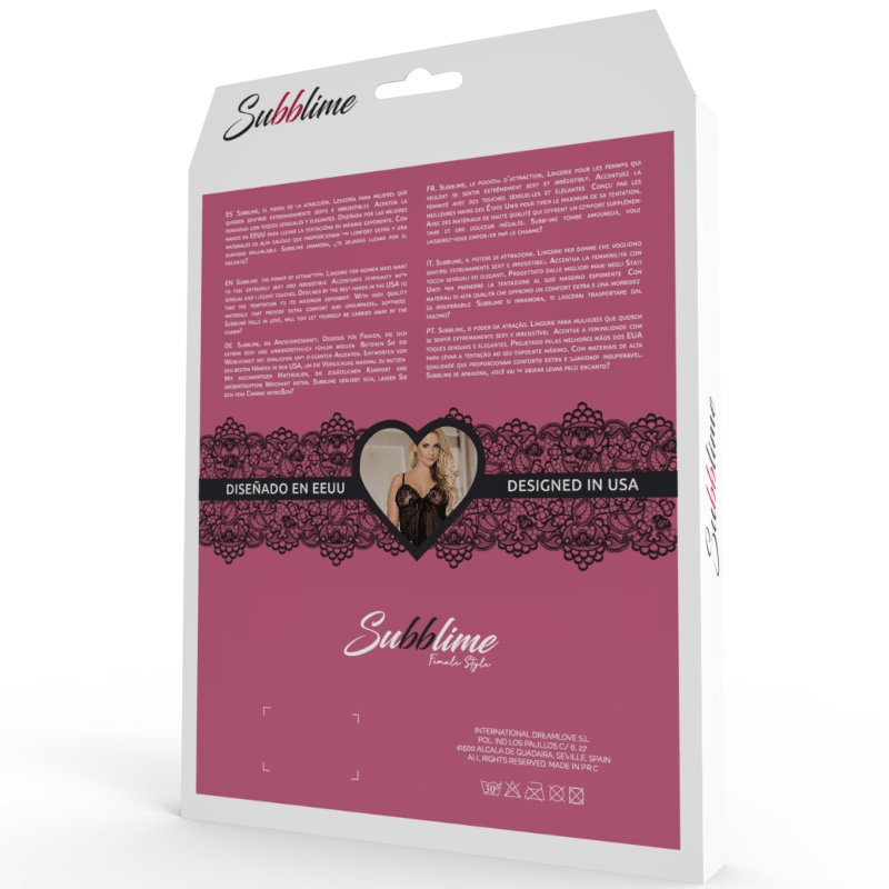 SUBBLIME - SET BRA UND GARTER BELT PANTIES SET S / M. - JAYXKAY