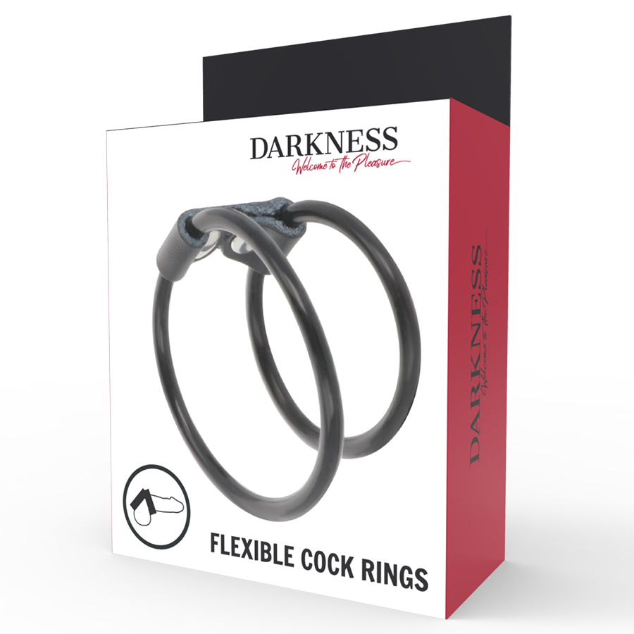 DARKNESS - DOUBLE ANNEAU PÉNIS FLEXIBLE