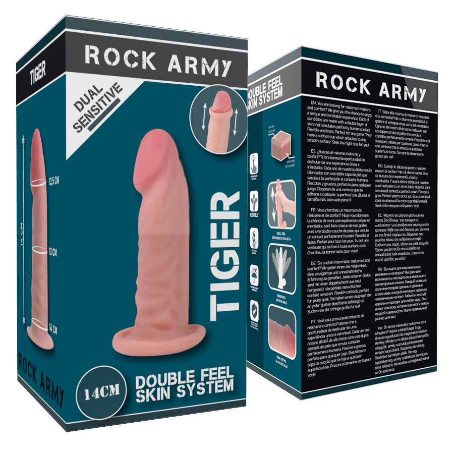 ROCKARMY - TIGRE DOUBLE DENSITÉ 14 CM -O- 4,46 CM