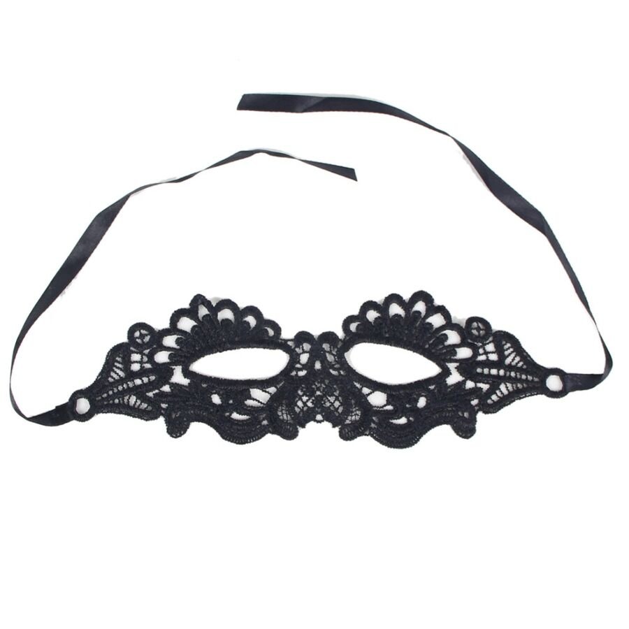 QUEEN LINGERIE - SCHWARZE MASKE EINER GRÖSSE - JAYXKAY