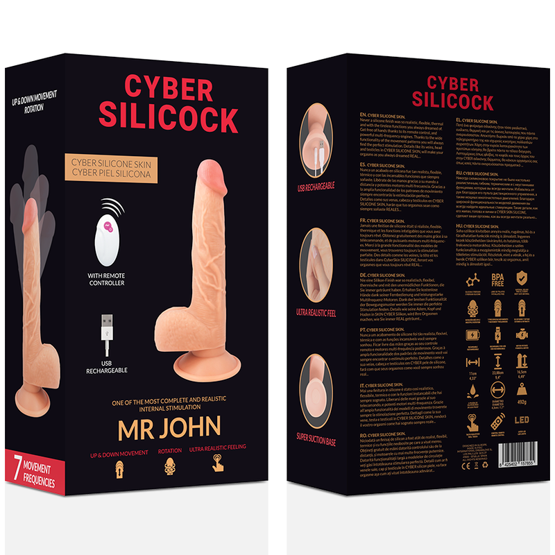 CYBER SILICOCK - TÉLÉCOMMANDE RÉALISTE MR JOHN 23,88 CM -O- 4,3 CM