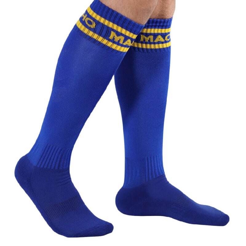 MACHO - LANGE SOCKEN, EINE GRÖSSE, BLAU - JAYXKAY